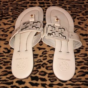 Tory burch white sandals